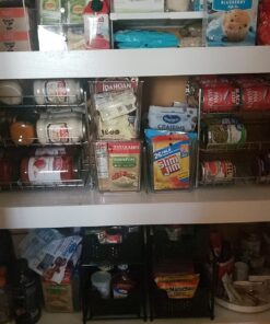 Simple Houseware Stackable Can Rack Organizer, Chrome 32 71S r1SrGdL