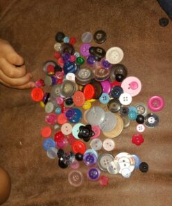 Scrambled Assortment Bag of Buttons for Arts & Crafts, Decoration, Collections, Sewing, and More! (100 Pack) 28 71S seSdEL