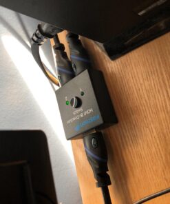 Fosmon 4K HDMI Switch 2 in 1 Out 4K@60Hz, 2-Port Bi-Directional HDMI 2.0 Switcher Splitter Hub UHD 3D HD 1080p HDCP, for HDTV, PS5/4, Xbox, Apple TV 2-Port / 4K@60Hz 33 71S1Q3insXL