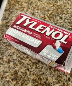 Tylenol Extra Strength Acetaminophen Rapid Release Gels, Pain Reliever & Fever Reducer Medicine, Gelcaps with Laser-Drilled Holes, 500 mg Acetaminophen, 225 ct(Packaging May Vary) Unflavored 225 Count (Pack of 1) 31 71S1inWoMSL