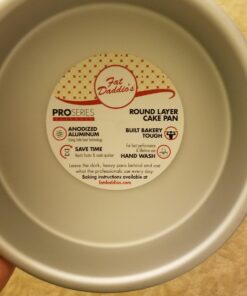 Fat Daddio's Anodized Aluminum Round Cake Pan, 7 x 2 Inch, Silver 1 Count (Pack of 1) 2" Depth 22 71S1ly5WXUL