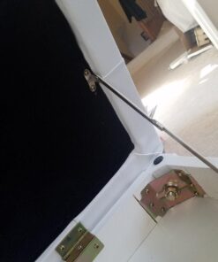 HOMCOM Piano Bench, Duet Piano Chair with Faux Leather Padded Cushion and Wooden Frame, Button Tufted Keyboard Bench, White Country White 48 71S1pBOYz1L