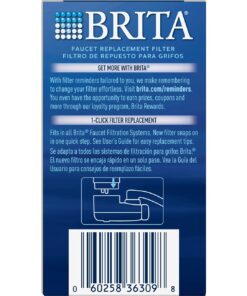 Brita Tap Water Filter, Water Filtration System Replacement Filters For Faucets, Reduces Lead, BPA Free – White, 1 Count 15 71S2QVw2UAL
