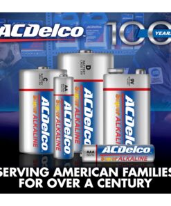 ACDelco 40-Count AA Batteries, Maximum Power Super Alkaline Battery, 10-Year Shelf Life, Reclosable Packaging, Blue 40 Count (Pack of 1) 24 71S3wvAWmS