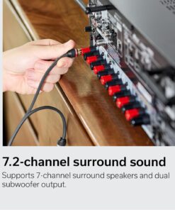 Alternative view of Denon AVR-S770H 7.2 Ch Home Theater Receiver (2023 Model) - 8K UHD HDMI Receiver (75W X 7), Wireless Streaming via Built-in HEOS, Bluetooth & Wi-Fi, Dolby TrueHD, DTS Neural:X & DTS:X Surround Sound AVR-S770