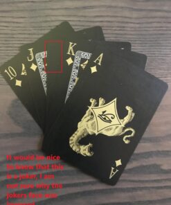 Mythical Creatures - Black Silver & Gold Edition Playing Cards by Gent Supply 42 71S4GqUMr4L 1