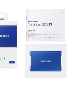 SAMSUNG SSD T7 Portable External Solid State Drive 1TB, Up to USB 3.2 Gen 2, Reliable Storage for Gaming, Students, Professionals, MU-PC1T0H/AM, Blue 1 TB 33 71S4LzugnL