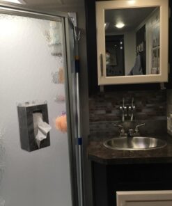 TrippNT 51234 Plastic Wall Mountable Tissue Box Holder, 9-5/8" Width x 5-1/4" Height x 4" Depth, Medium, Clear 19 71S4e2VUm6L