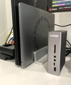 CalDigit TS3 Plus Thunderbolt 3 Dock - 87W Charging, 7X USB 3.1 Ports, USB-C Gen 2, DisplayPort, UHS-II SD Card Slot, Gigabit Ethernet for Mac & PC, Thunderbolt 4 Compatible (0.8m/2.62ft Cable) 0.8 Meter Cable TS3 Plus - Space Gray 39 71S5HFs6nRL