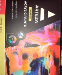 Arteza Acrylic Paint Set, 100 Colors, 0.41 fl Oz /12ml Tubes of Craft Paint, Heavy-Body, Glossy Finish, Colorful Addition to Your Art Supplies 100 x 12ml (0.41 fl oz) Craft 43 71S5ksKKlL