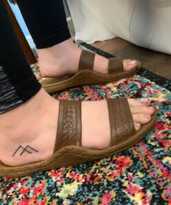 Pali Hawaii Unisex Adult Classic Jandals Sandals 9 Women/9 Men Brown 25 71S62WHjtL