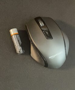 Amazon Basics Ergonomic 2.4 Ghz Wireless Optical PC Mouse, DPI adjustable, Black 35 71S6G4cyjnL