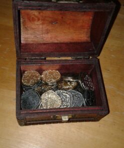 Beverly Oaks Metal Pirate Coins - Gold and Silver Spanish Doubloon Replicas - Fantasy Metal Coin Pirate Treasure (100) 100 53 71S6KMiDYaL