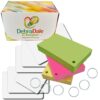 Debra Dale Designs - 3" X 5" Index Cards - Premium Heavy 100# Cardstock - 50 Each Of 3 Bright Colors - Hole Punched With 6 Rings and 6 White Dividers - 270 GSM - Storage Box with Lid for Organization Terra/Lift/Pulsar 14 71S6lwHm13L