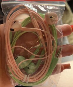 Earbuds Wired with Microphone Pack of 5, Noise Isolating Wired Earbuds, Earphones with Powerful Heavy Bass Stereo, Compatible with Any Devices with 3.5mm Interface 33 71S7KyXjQL