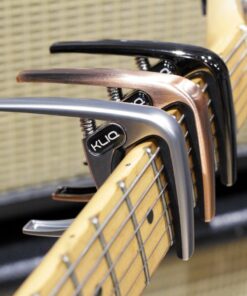 KLIQ Guitar Capo for Acoustic and Electric 6-String Guitars, Black Chrome 22 71S7LeUw7JL