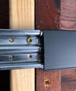 Rubbermaid FastTrack Wall Mounted Storage and Organization System Rail for Home and Garage, Horizontal 48", Holds up to 1,750 pounds, Black, Perfect for Yard Tools/Sports Equipment/Ladders 48" Rail 41 71S7TUqergL