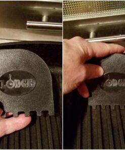 Lodge SCRAPERGPK Durable Grill Pan Scrapers, Red and Black, 8.25 x 4.625 x.5, 2-Pack 11 71S8tfbS EL