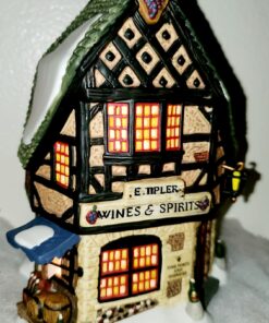 Department 56 Dickens' Village E Tipler Agent Wine Spirits Building, Porcelain 6.89 Inch 24 71S9JJe1ZBL