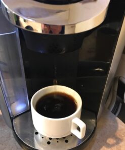 HIC 9-Piece Stackable Cappuccino Coffee Tea Set, Fine White Porcelain, Set Includes 4 (7-Ounce) Cups with Matching Saucers and Metal Stand, Gift Boxed 23 71S9JafG9AL