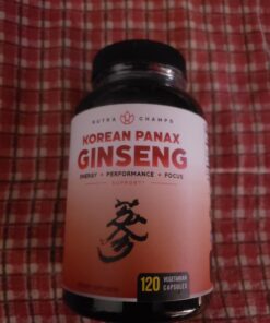 NutraChamps Korean Red Panax Ginseng Capsules | Extra Strength Ginsenosides for Energy, Focus, Performance, Vitality & Immune Support | Korean Red Ginseng Root Extract Powder Supplement | Vegan Pills 32 71S9TVSGboL