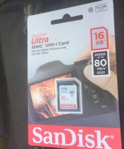 SanDisk Ultra 16GB Class 10 SDHC UHS-I Memory Card up to 80MB/s (SDSDUNC-016G-GN6IN) 25 71SAOAyQiSL