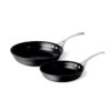 Calphalon Contemporary Hard-Anodized Aluminum Nonstick Cookware, Omelette Pan, 10-inch and 12-inch Set, Black 10 71SAbLq8gML