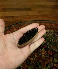 ZEUS Boar Bristle Beard & Mustache Brush for Men, 3.5" Firm-Bristle Small Travel Beard Brush - Made in Germany FIRM BRISTLES 31 71SBVd 0q8L