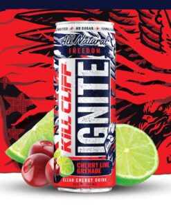 KILL CLIFF Ignite Clean Energy Drink | Natural Caffeine From Green Tea | Electrolytes & B Vitamins | Zero Sugar | Keto | 12 Pack (Cherry Limeade) Cherry Limeade 12 Fl Oz (Pack of 12) 11 71SBvBdVr2L