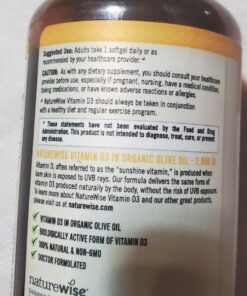 NatureWise Vitamin D3 2000iu (50 mcg) Healthy Muscle Function, and Immune Support, Non-GMO, Gluten Free in Cold-Pressed Olive Oil, Packaging Vary ( Mini Softgel), 360 Count(Pack of 1) 360 Count (Pack of 1) 40 71SBz39Ru8L