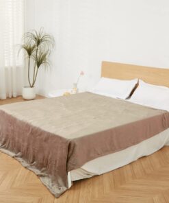 Electric Heated Blanket 72"x84" Full Size with 4 Heating Levels and 10 Hours Auto-Off Large Oversized Heating Blanket with Soft Plush Fabric for Bedding - Beige Full(72"x84") 24 71SCGSlr4L