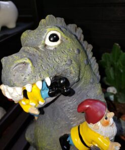 BigMouth Inc. Garden Gnome 9 inches - The Great Garden Gnome Massacre - Funny Outdoor Gnomes - Durable Lawn Gnome, Yard Gnome - Novelty Gnome Statues - Fun Garden Gnome Decor, Gag Gift, Garden Gift Godzilla 35 71SD3VTS59L
