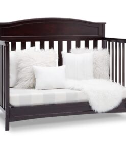 Delta Children Emery 4-in-1 Convertible Baby Crib - Greenguard Gold Certified, Dark Chocolate 4-in-1 Crib 33 71SDXbxL YL