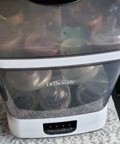 Dr. Brown's All-in-One Sterilizer and Dryer for Baby Bottles, Parts & Other Newborn Essentials Sterilizer & Dryer 1 Count (Pack of 1) 72 71SDZNQfHeL