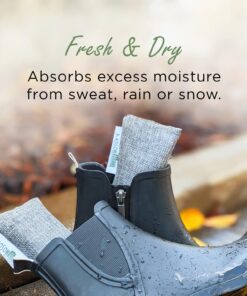 Moso Natural Shoe Odor Absorbers. A Scent Free Odor Eliminator for Shoes, Gym Bags and Sports Gear. Premium Moso Bamboo Charcoal Air Purifying Bag and Deodorizer. (One Pack of Two 75g Bags) 1 26 71SDjhIcYzL