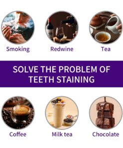 Colour Corrector Purple Toothpaste, Purple Toothpaste Whitening, V34 Purple Color Corrector Serum Teeth Whitening Toothpaste for Tooth Stain Removal, Teeth Whitening Kit for Adult 13 71SDlDqqIL