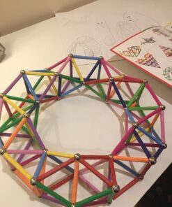 MONILON 160 Pcs Magnet Building Sticks Kids Toys, Lengthen Magnetic Construction Building Blocks Set 3D Brain Training Learning Educational DIY STEM Toys 25 71SE wNojL