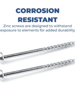 Kreg SML-C250-250 Zinc Pocket-Hole Screws, 2 1/2 Inch, 8 Coarse Thread, Maxi-Loc Head (250 Count) 22 71SE3rxEqlL