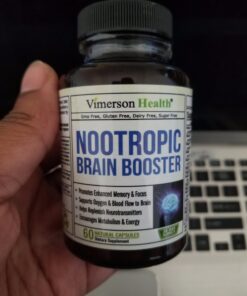 Nootropics Brain Support Supplement - Nootropic Brain Booster for Improved Focus, Concentration & Memory. Brain Nootropic for Brain Health, Mood & Energy Support. Non-GMO. Made in the USA. 60 Capsules 26 71SEEO7Z1dL