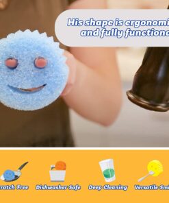 Scrub Daddy Color Sponge - Scratch-Free Multipurpose Dish Sponge Color Variety Pack - BPA Free & Made with Polymer Foam - Stain & Odor Resistant Kitchen Sponge (3 Count) 3 Count (Pack of 1) Scrub Daddy Colors 24 71SEK26djFL