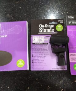 OnStage DS7100B Desktop Microphone Stand, Black 27 71SEQUG5gL