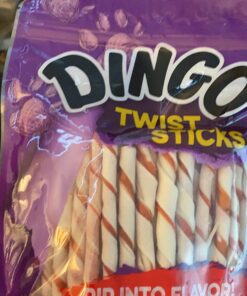 Dingo Twist Sticks Rawhide Chews, Made With Real Chicken, 50 Count 50 Count (Pack of 1) 1 pack 18 71SFUWy 9L