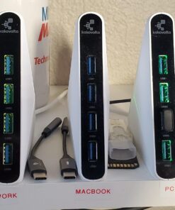 4-Port USB Hub 3.0 High-Speed - USB Splitter for Laptop, MacBook, Xbox, Flash Drive, HDD, Printer, Camera, Keyboard, Multi USB Port Extender, Fast Charging, Fast Data Transfer Long Cord Compact Design white 34 71SFcYDoEoL