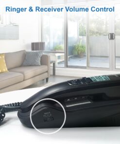 AT&T TR1909B Trimline Corded Phone with Caller ID, Black 26 71SG0i9yJ1L