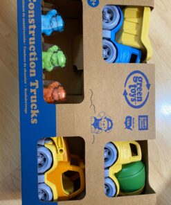 Green Toys Construction Vehicle Set, 3-Pack - Pretend Play, Motor Skills, Kids Toy Vehicles. No BPA, phthalates, PVC. Dishwasher Safe, Recycled Plastic, Made in USA. 46 71SGEwZXE7L