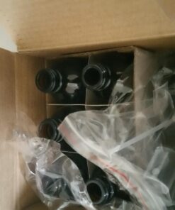 Vivaplex, 6, Amber, 2 oz Glass Bottles, with Black Fine Mist Sprayers 25 71SGM4R uRL