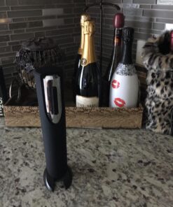 Electric Wine Opener - Automatic Corkscrew Bottle Openers Battery Operated - Gift Set Includes Electronic Cordless Auto Open Cork Screw, Foil Remover & Holder Stand - Stainless Steel Wines Accessories 28 71SH0gMNL 1