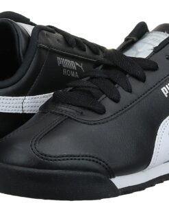 PUMA Men's Roma Sneaker 9.5 Black/White/Silver 20 71SHjLQrNHL