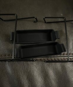 Slow Cooker Lid Holder for Cooking, Hand Free Pot Lid Organizer Fits Most Slow Cookers, Stainless Steel Pot Lid Rack with Silicone Sink Keeps Countertop No Mess (Black, 2 Pack) Black 57 71SIKbplu4L