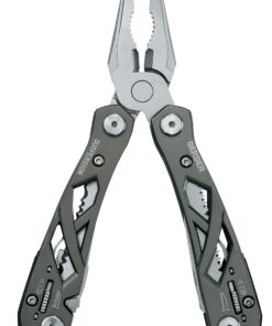 Gerber Gear Suspension 12-in-1 Needle Nose Pliers Multi-tool with Tool Lock - Multi-Plier, Wire Cutter, Crosspoint and Flathead Screwdriver Set, Small Scissors - EDC Gear and Equipment - Gray Grey 28 71SIiHjo34L